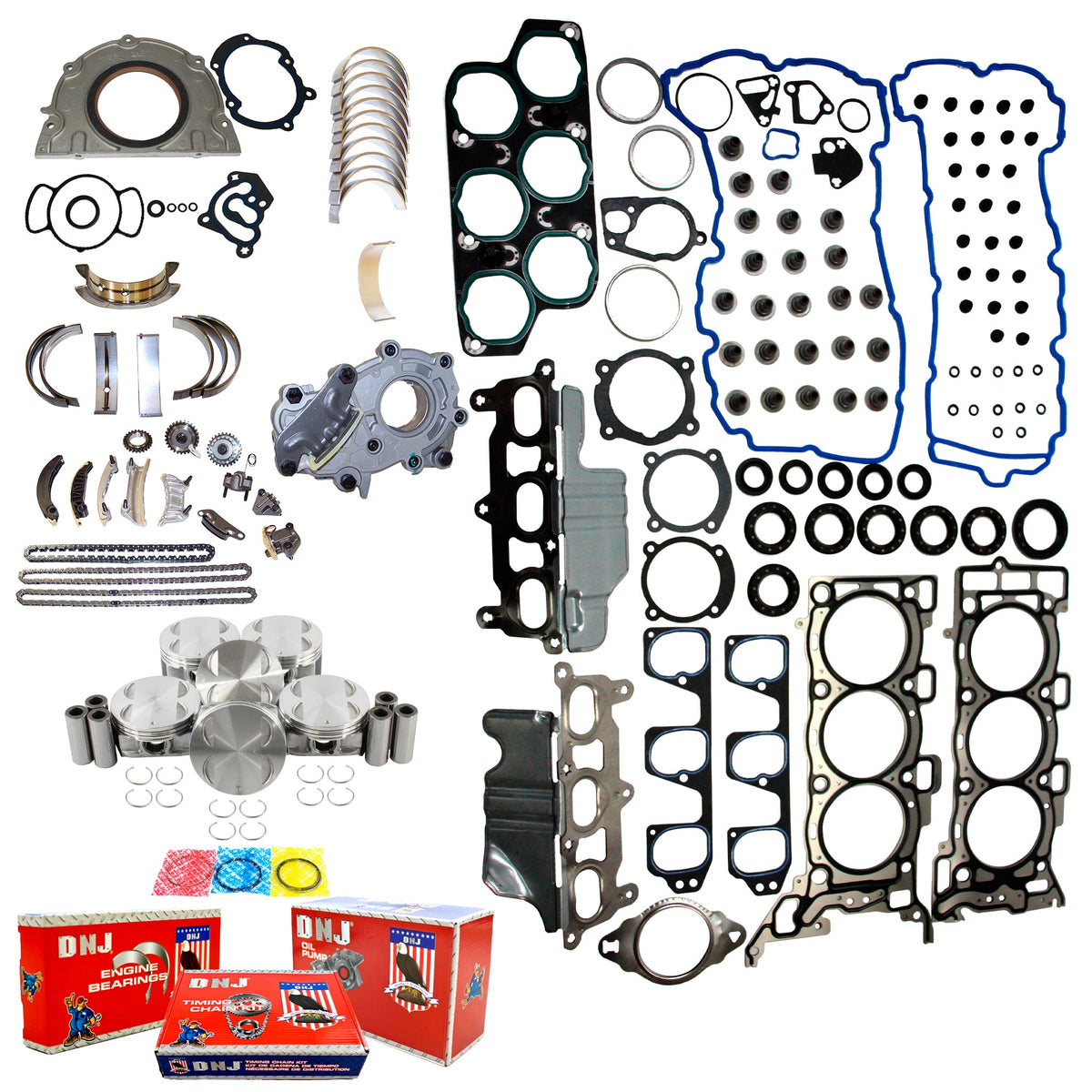 DNJ Master Engine Rebuild Kit 2004-2007 Buick, Cadillac 3.6L