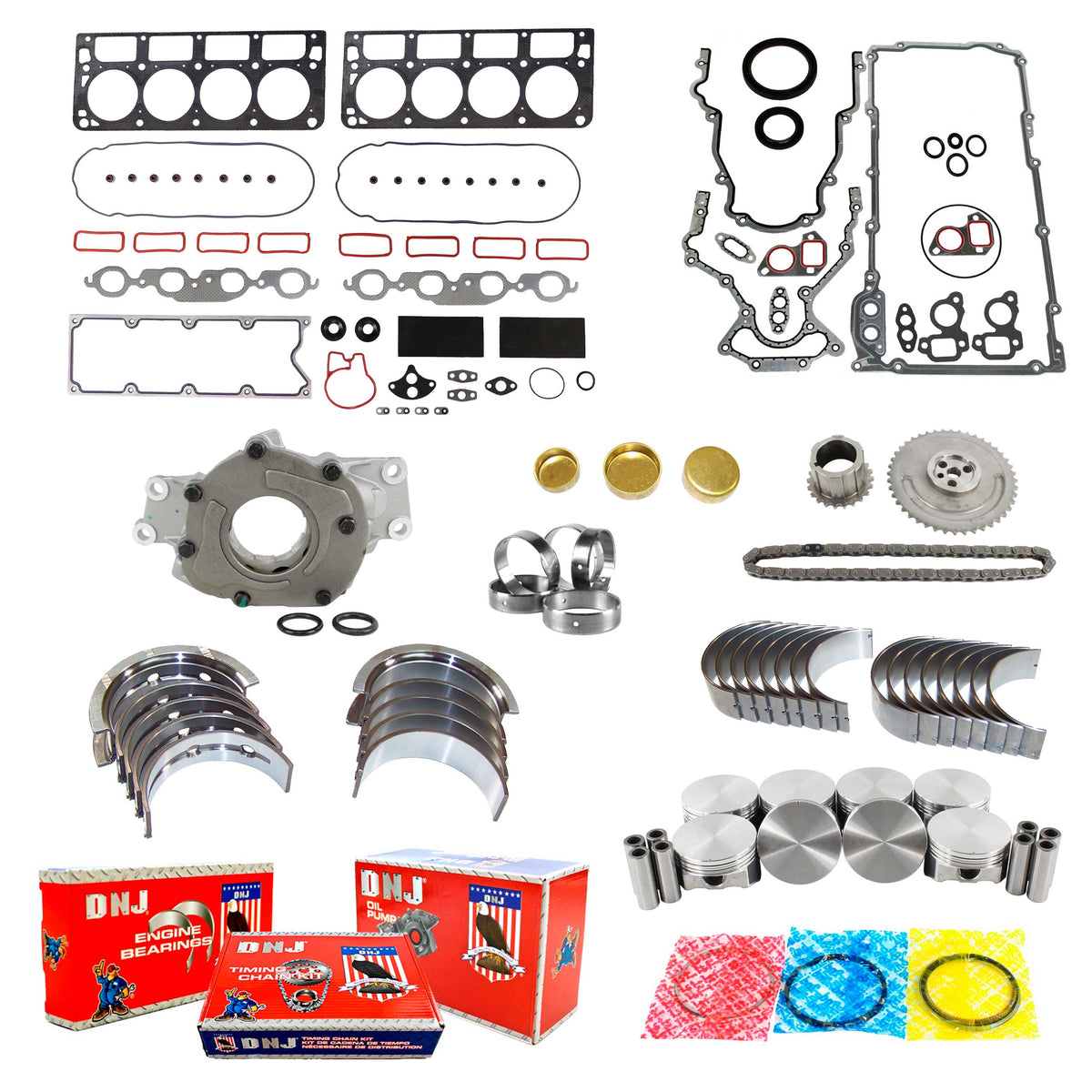 DNJ Master Engine Rebuild Kit 2001 Chevrolet 5.7L