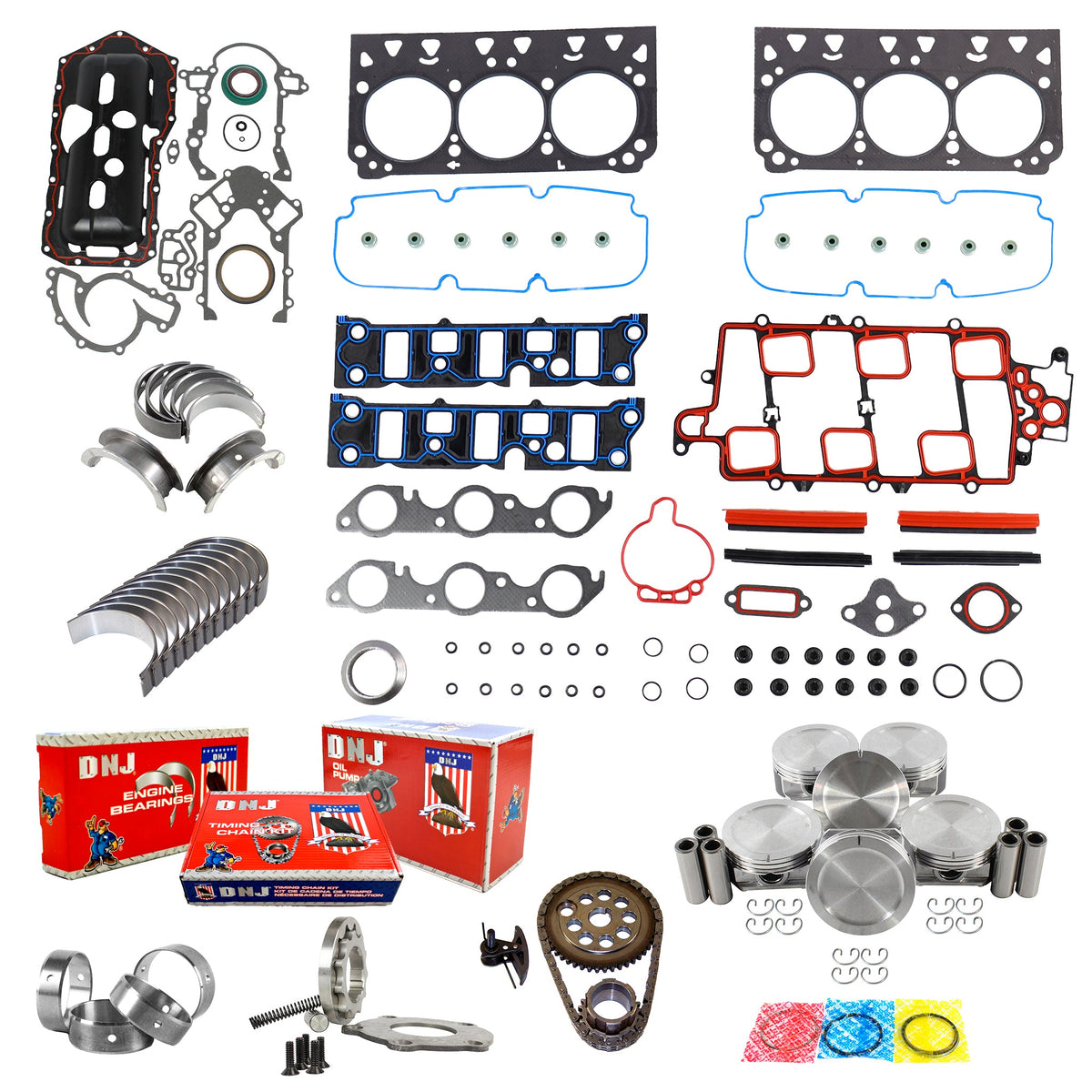 DNJ Master Engine Rebuild Kit 2004-2005 Buick, Chevrolet 3.8L V6