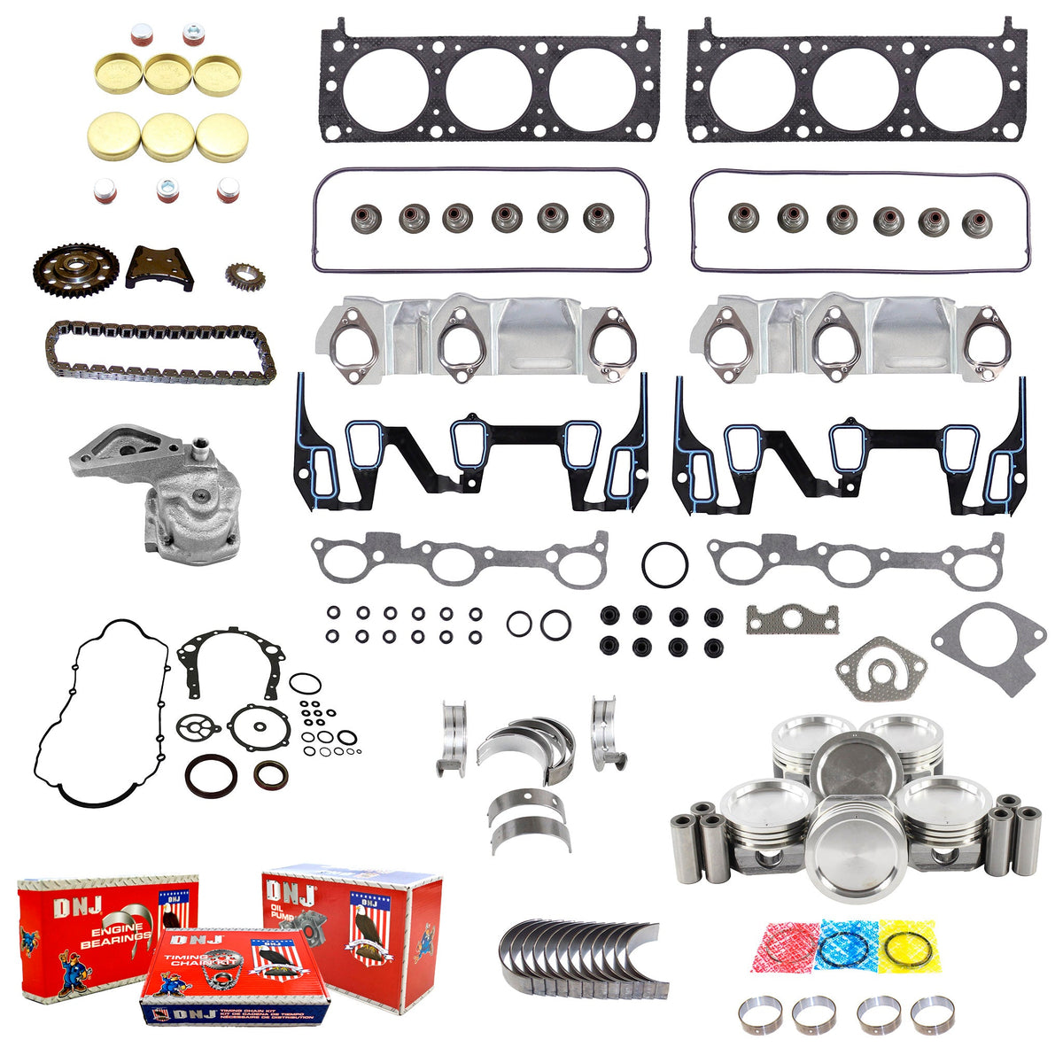 DNJ Master Engine Rebuild Kit 1993-1996 Buick, Chevrolet, Oldsmobile, Pontiac 3.1L
