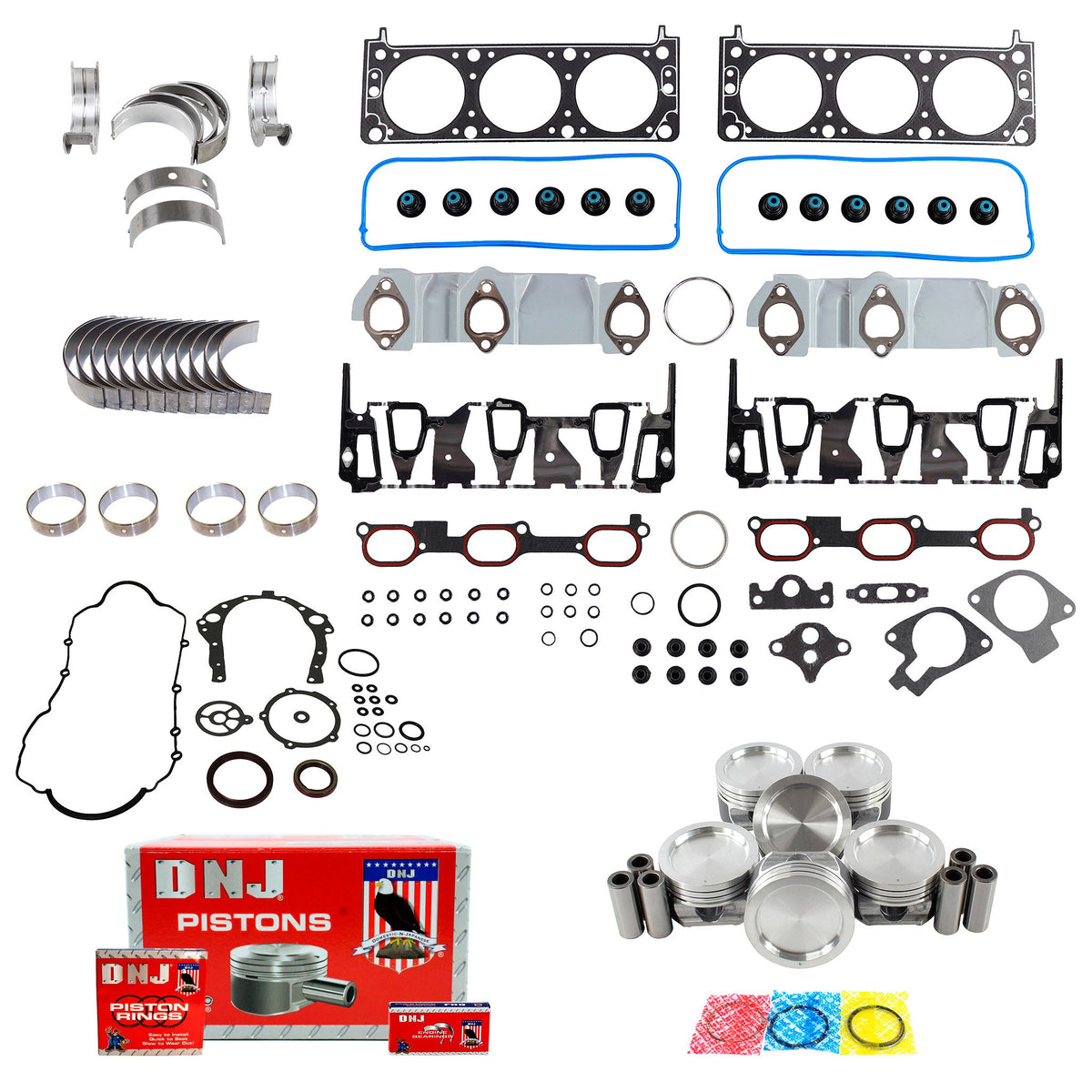 DNJ Engine Rebuild Kit 2004-2005 Buick 3.1L