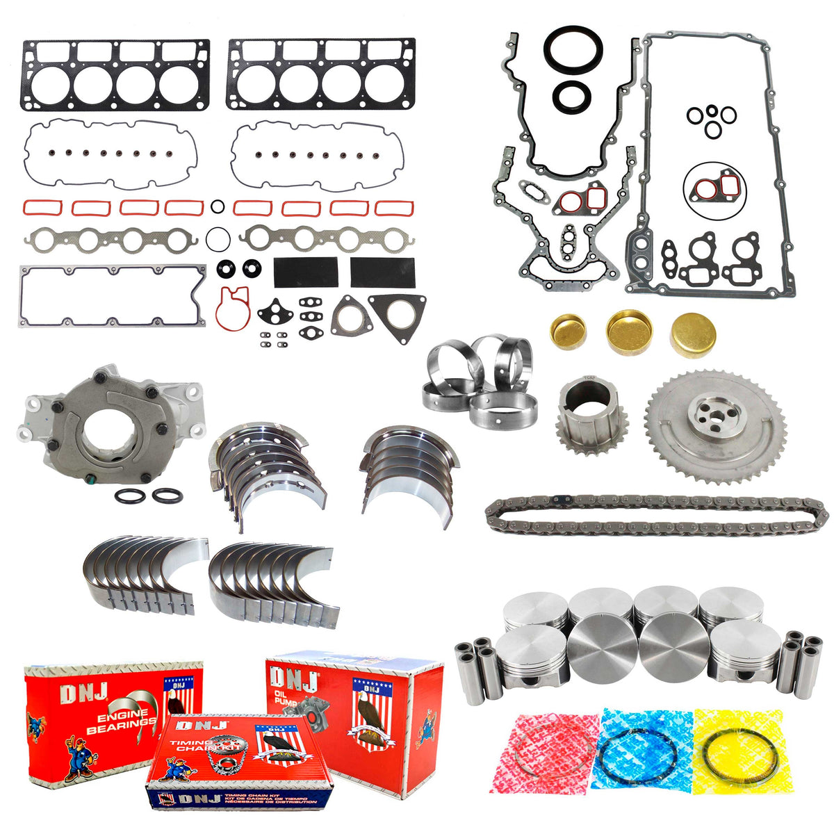 DNJ Master Engine Rebuild Kit 1997-1998 Chevrolet, Pontiac 5.7L