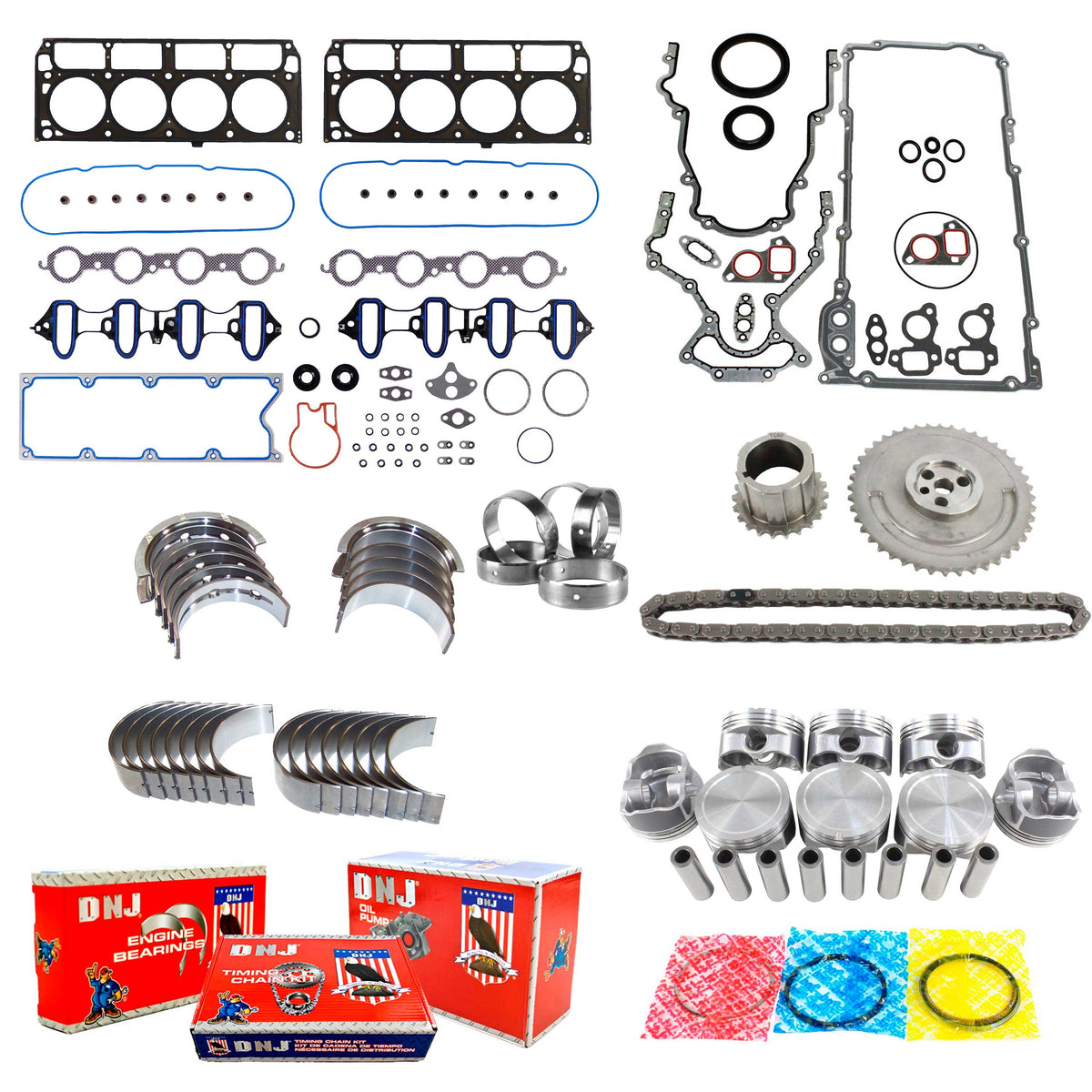DNJ Master Engine Rebuild Kit 2001 Chevrolet, GMC 6.0L