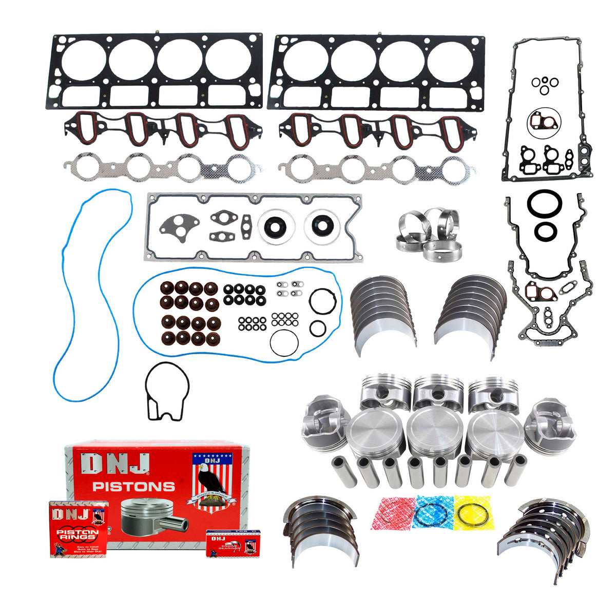 DNJ Engine Rebuild Kit 2001-2002 Chevrolet, GMC 6.0L