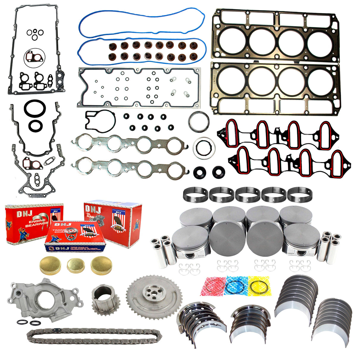 DNJ Master Engine Rebuild Kit 2005-2006 Isuzu 5.3L