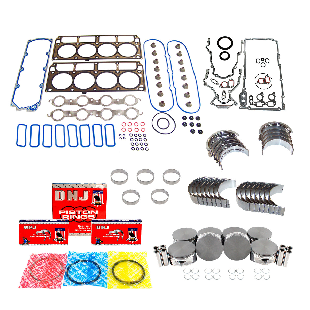 DNJ Engine Rebuild Kit 2005-2007 Cadillac CTS, Chevrolet Corvette, Pontiac GTO 6.0L V8