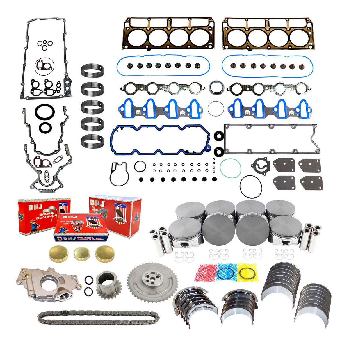 DNJ Master Engine Rebuild Kit 2005-2006 Buick, Chevrolet, GMC 5.3L V8