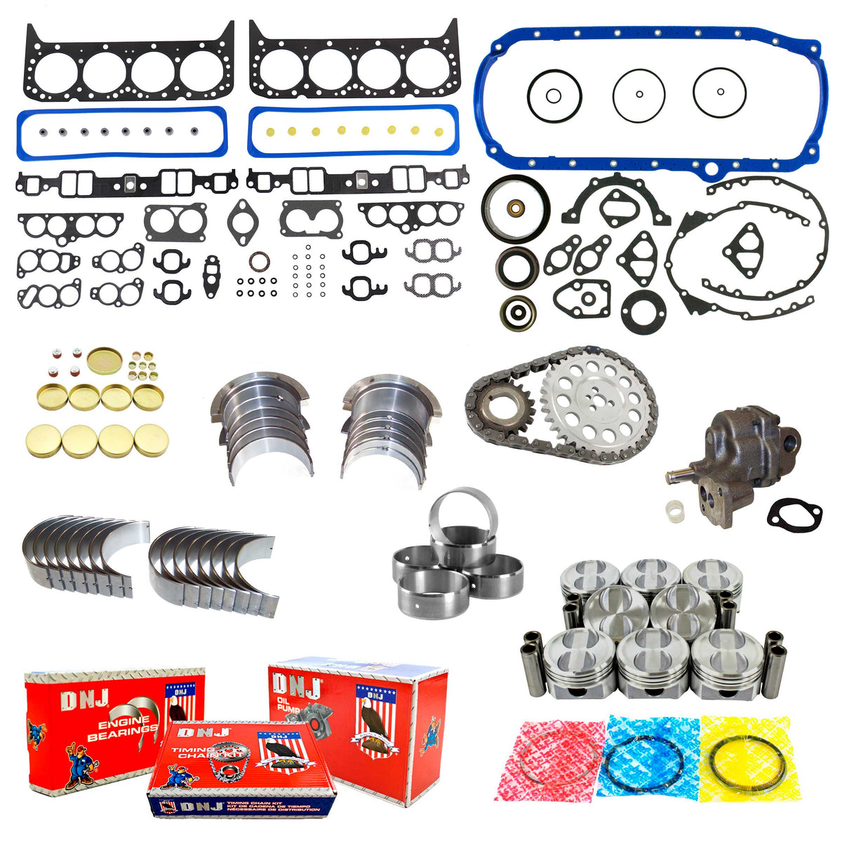 DNJ Master Engine Rebuild Kit 1987-1992 Chevrolet, Pontiac 5.0L