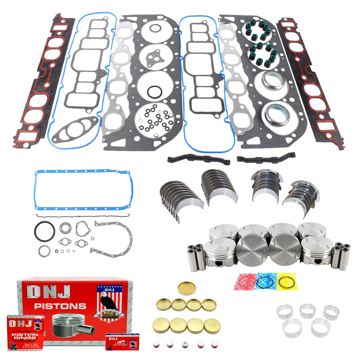 DNJ Engine Rebuild Kit 1996-2000 Chevrolet, GMC 7.4L