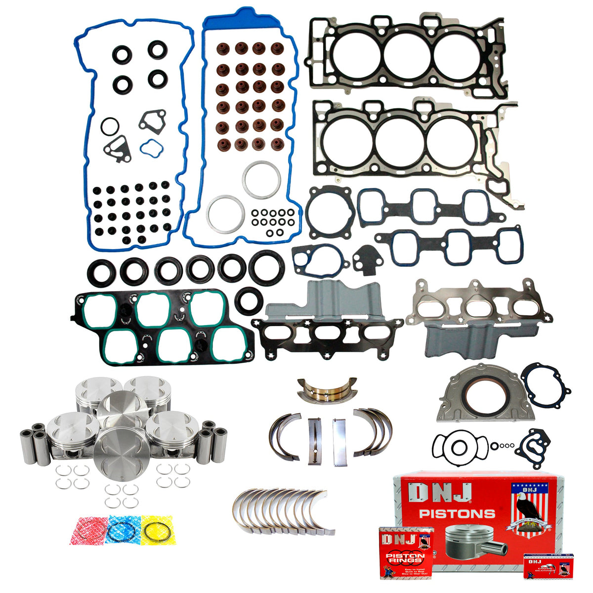 DNJ Engine Rebuild Kit 2007-2008 Buick, GMC, Saturn 3.6L
