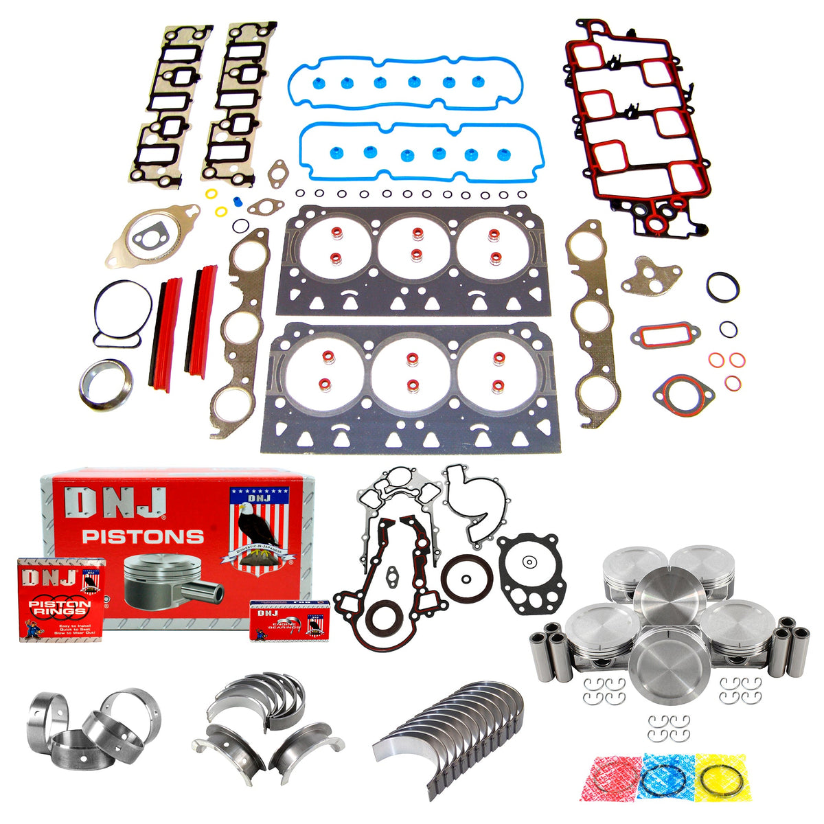 DNJ Engine Rebuild Kit 2006-2008 Buick, Pontiac 3.8L