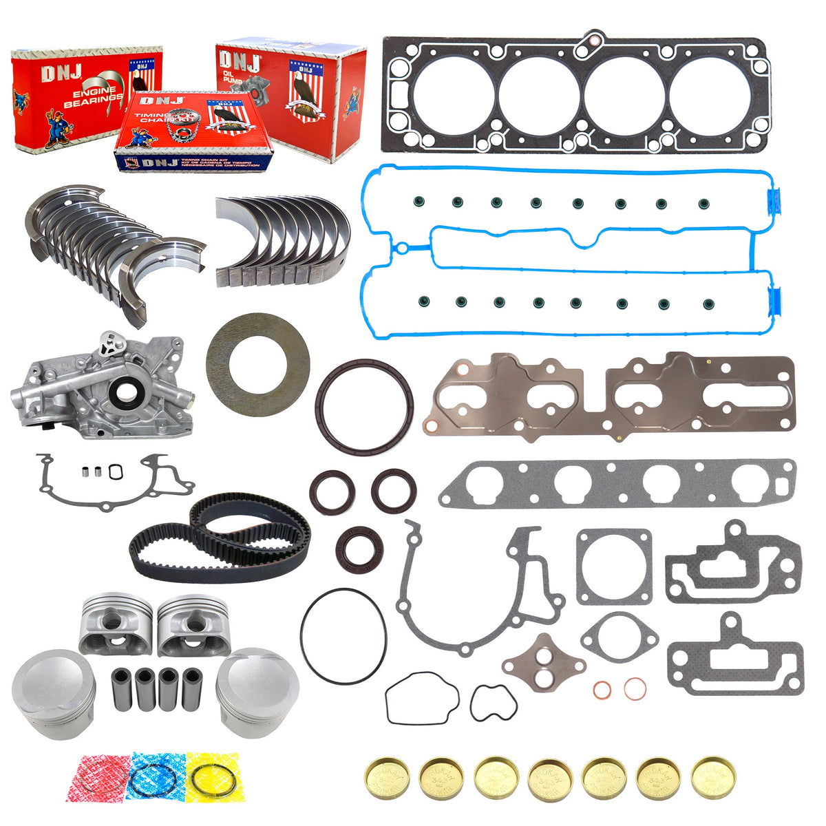 DNJ Master Engine Rebuild Kit 1999-2002 Daewoo 2.0L