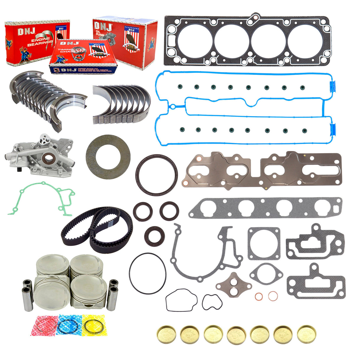 DNJ Master Engine Rebuild Kit 1999-2002 Daewoo 2.2L