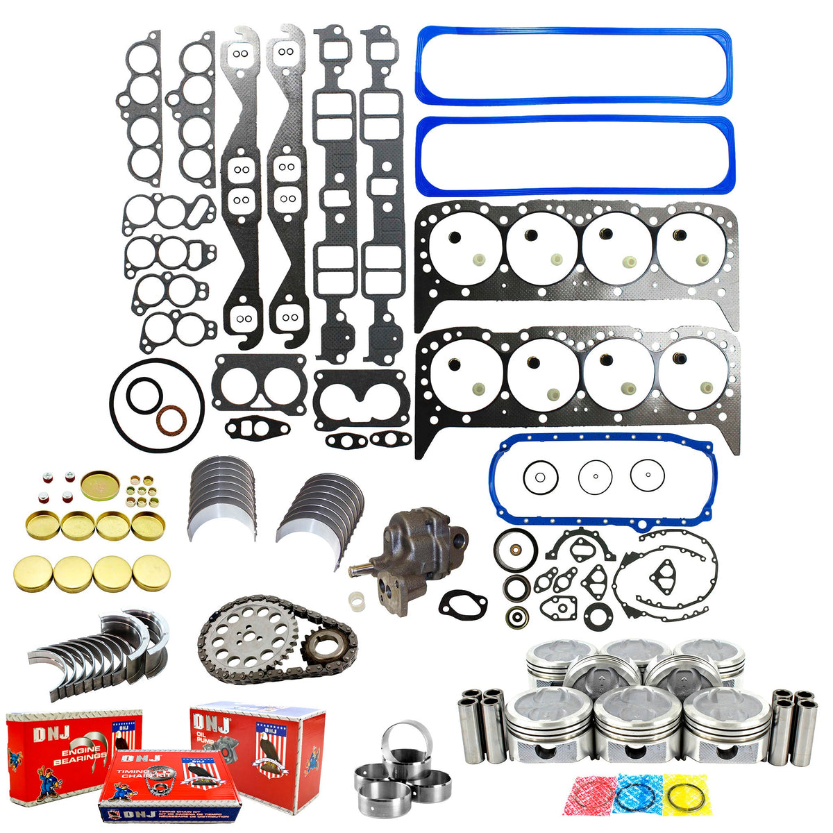 DNJ Master Engine Rebuild Kit 1986 Chevrolet 5.7L