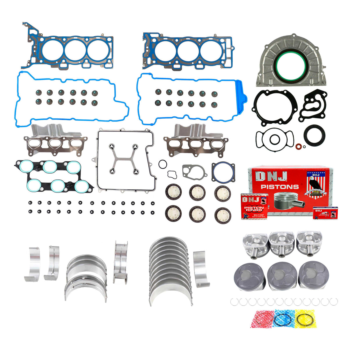 DNJ Engine Rebuild Kit 2009-2011 Buick, Chevrolet, GMC, Saturn 3.6L