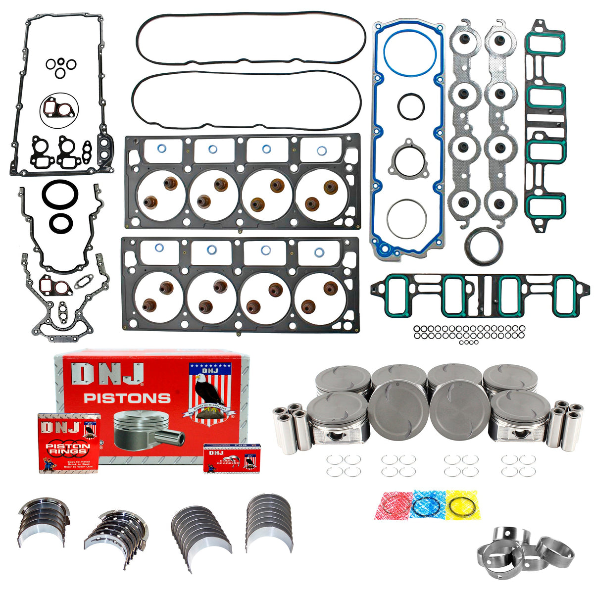 DNJ Engine Rebuild Kit 2007-2016 Chevrolet, GMC 6.0L