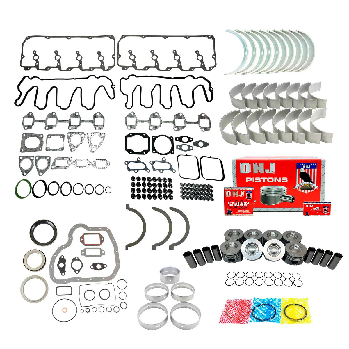 DNJ 6.6L V8 Engine Rebuild Kit 2010-2016 6.6L V8 Chevrolet & GMC