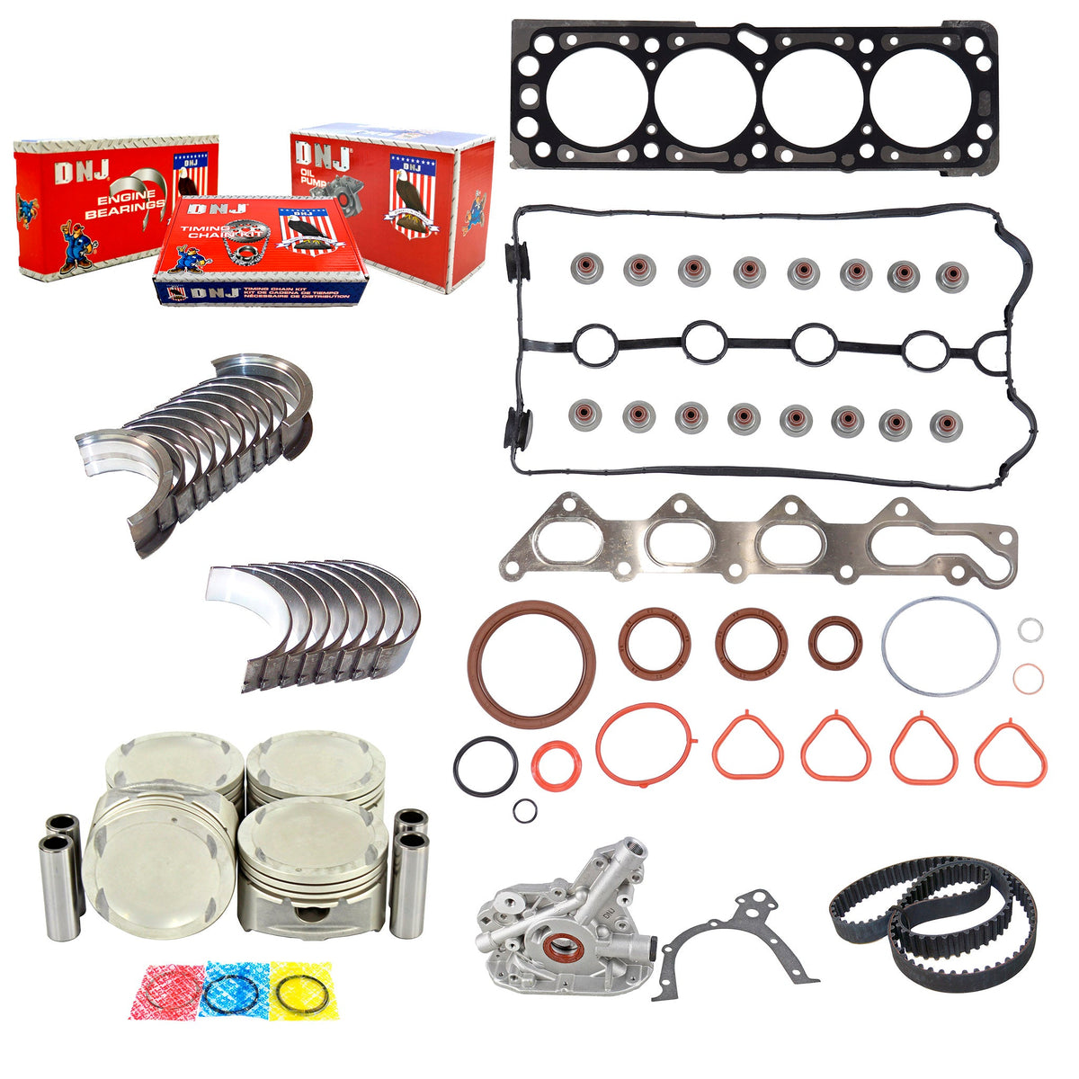 DNJ Master Engine Rebuild Kit 2004-2005 Chevrolet 1.6L