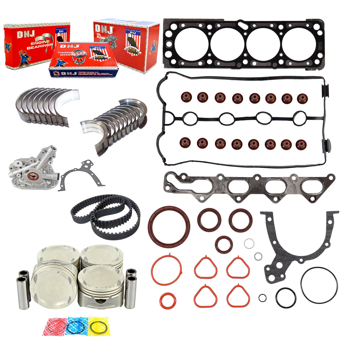 DNJ Master Engine Rebuild Kit 2006-2008 Chevrolet 1.6L