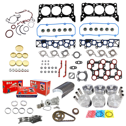 DNJ Master Engine Rebuild Kit 2000-2004 Ford 3.8L