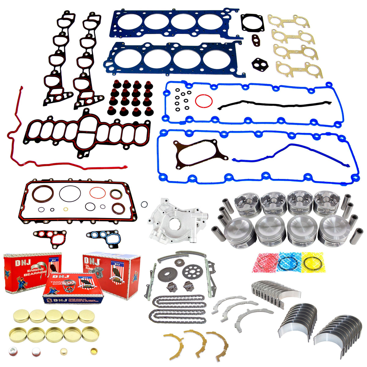 DNJ Master Engine Rebuild Kit 1999 Ford 4.6L