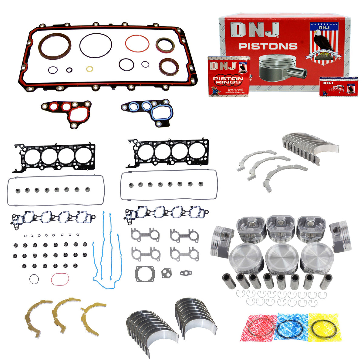 DNJ Engine Rebuild Kit 2001 Ford 4.6L