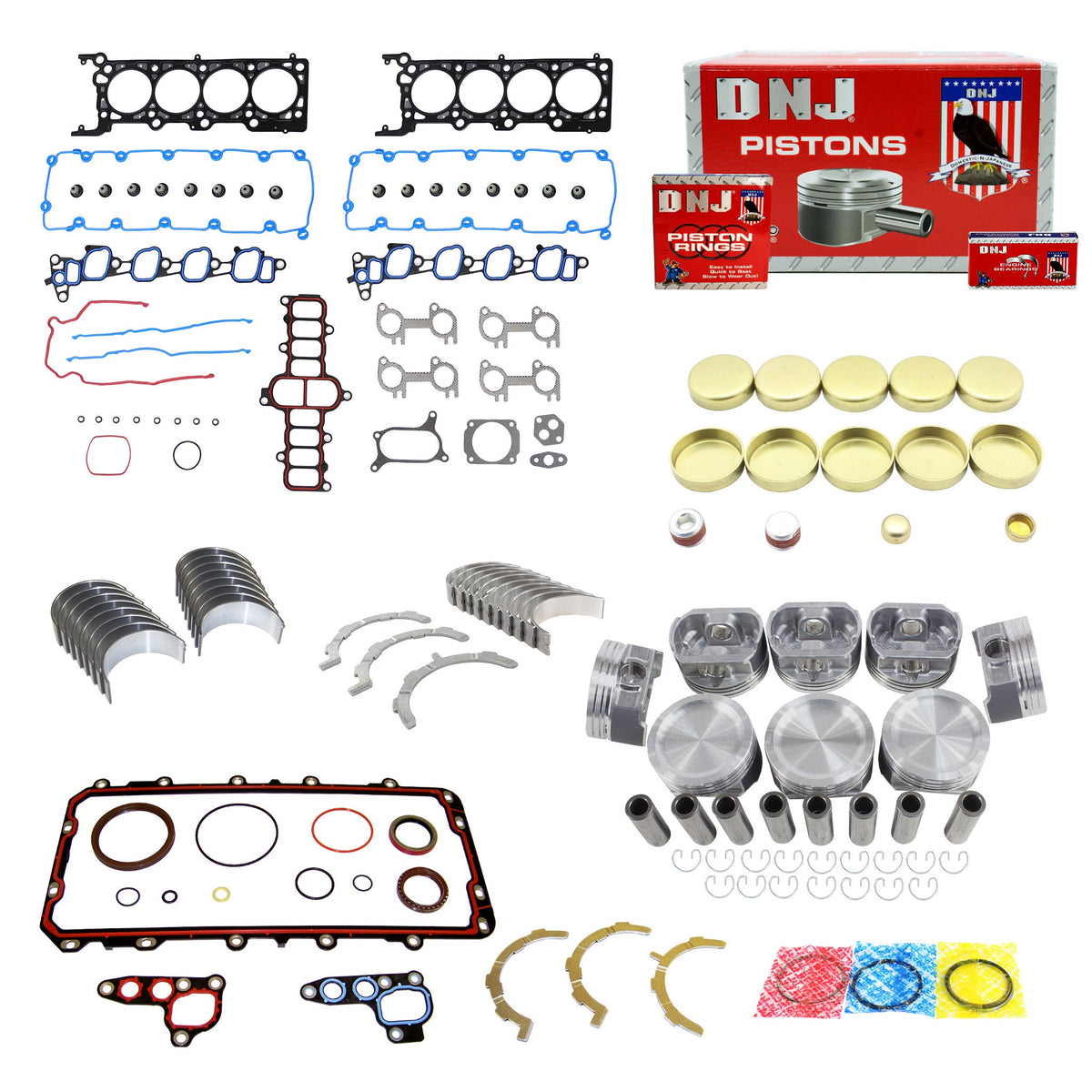 DNJ Engine Rebuild Kit 2002-2003 Ford 4.6L