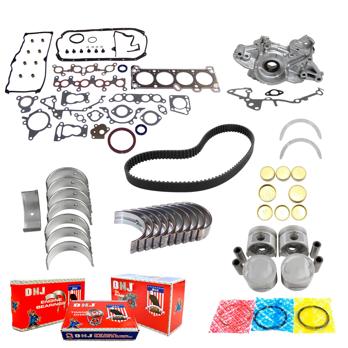 DNJ Master Engine Rebuild Kit 1988-1989 Ford 1.3L