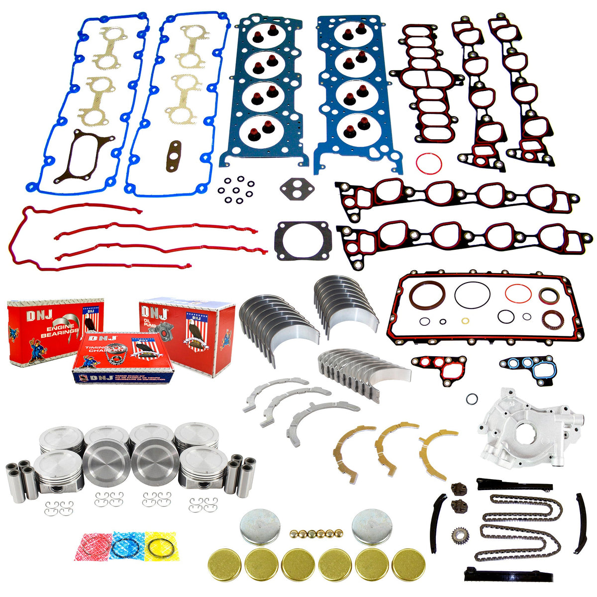 DNJ Master Engine Rebuild Kit 1999 Ford 5.4L