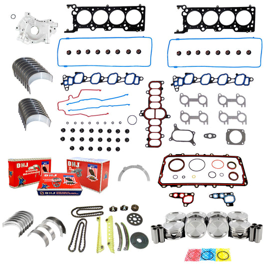 DNJ Master Engine Rebuild Kit 2002 Ford 4.6L