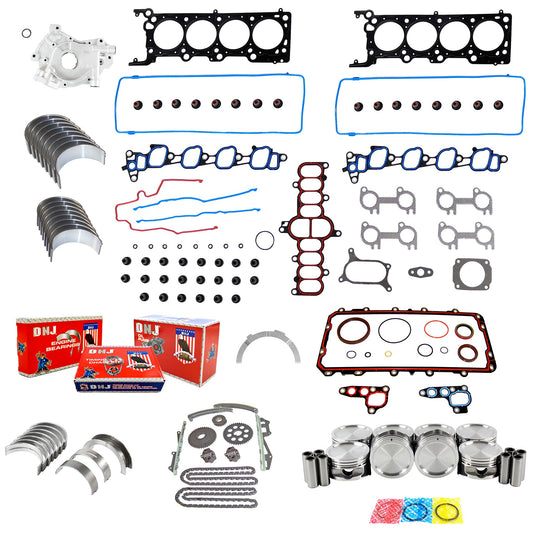DNJ Master Engine Rebuild Kit 2001 Ford 4.6L
