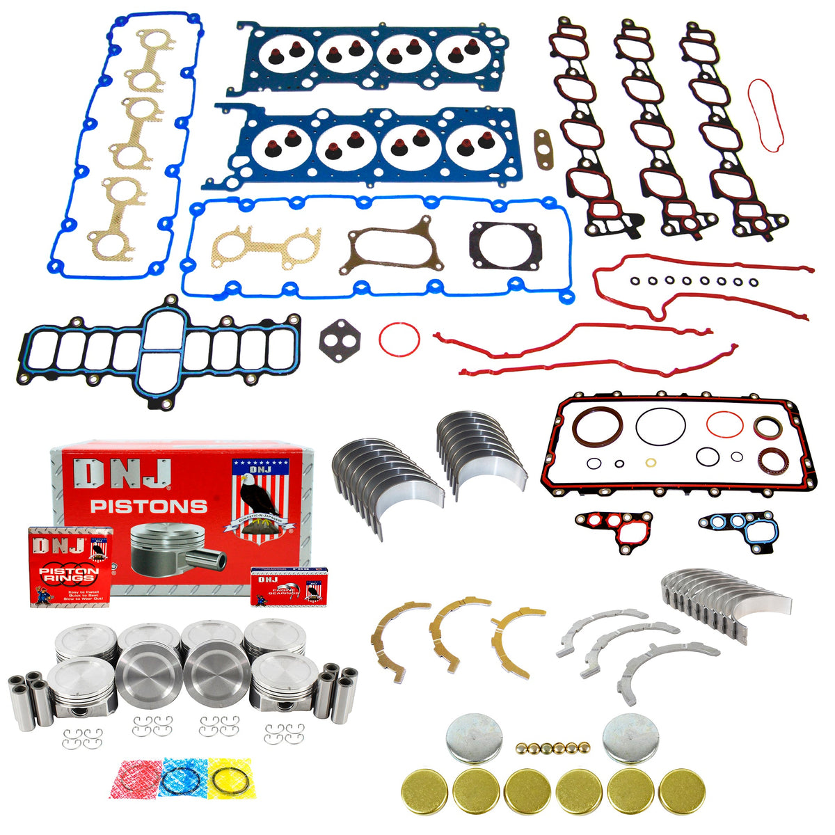 DNJ Engine Rebuild Kit 1999-2005 Ford 5.4L
