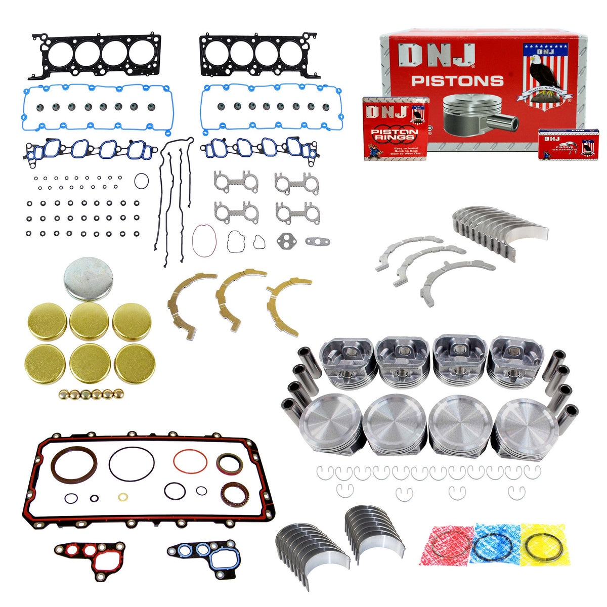 DNJ Engine Rebuild Kit 2004-2008 Ford 5.4L