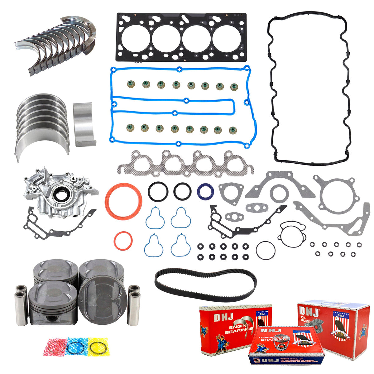 DNJ Master Engine Rebuild Kit 1998-1999 Ford, Mercury 2.0L