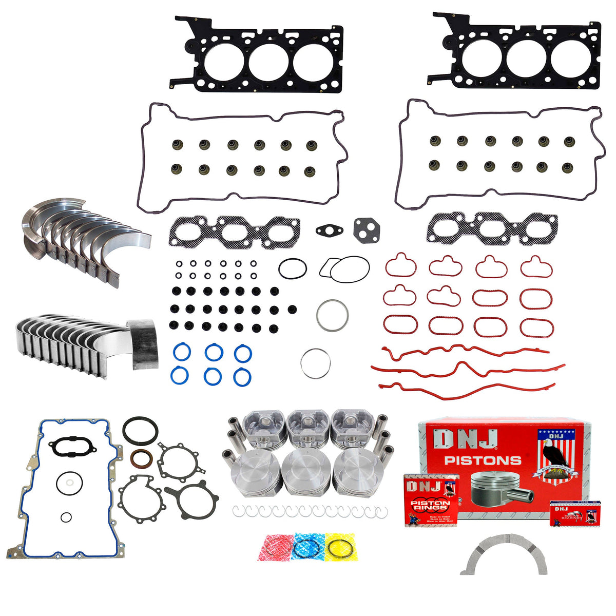 DNJ Engine Rebuild Kit 2001-2002 Ford, Mercury 3.0L