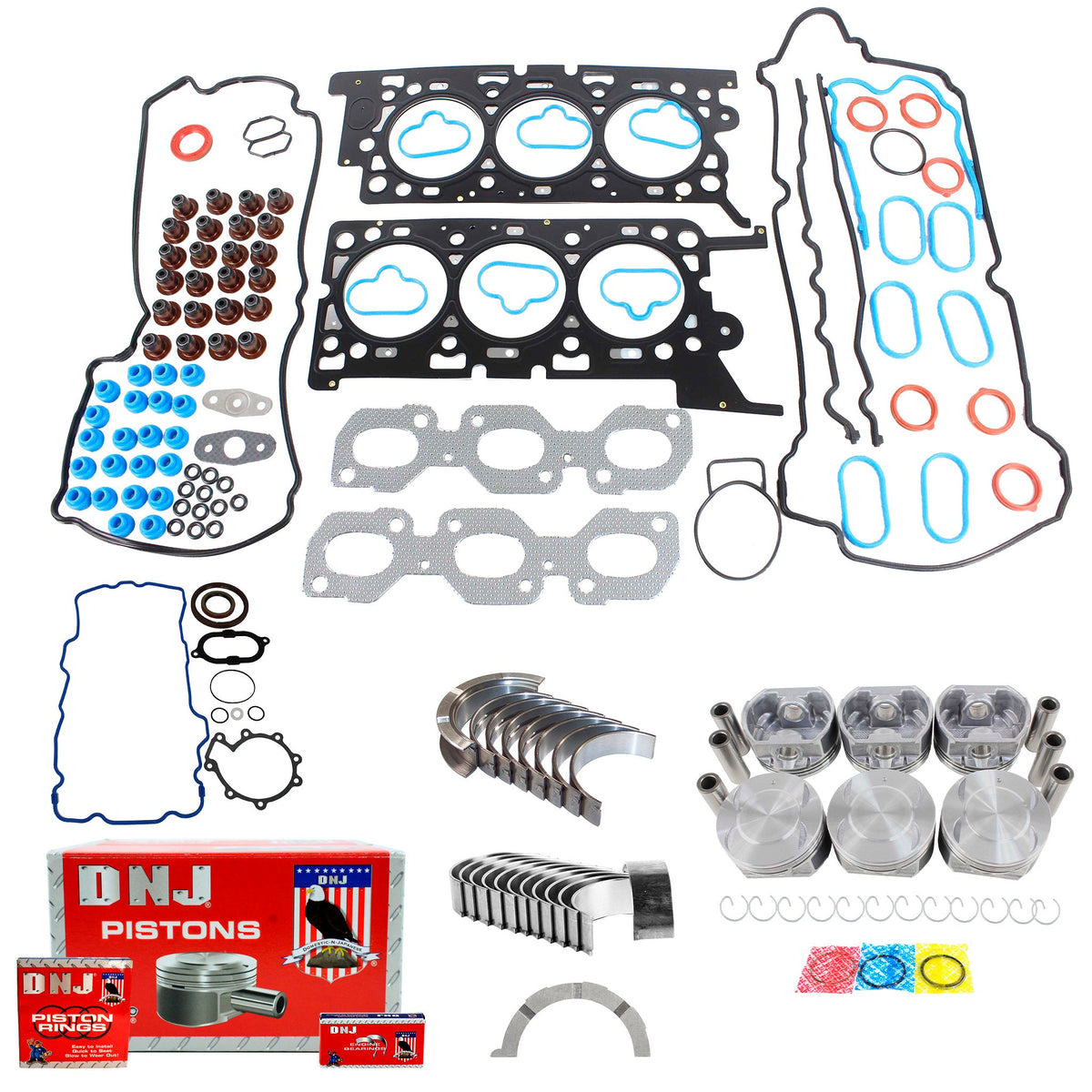 DNJ Engine Rebuild Kit 2004-2005 Ford, Mazda, Mercury 3.0L