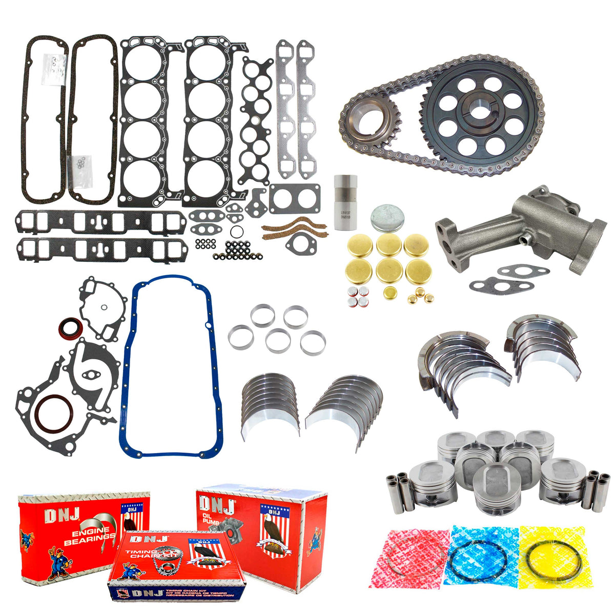 DNJ Master Engine Rebuild Kit 1995 Ford 5.8L