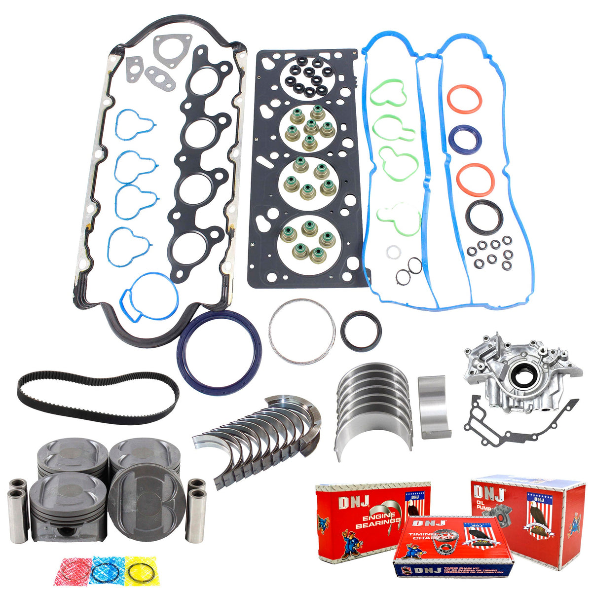 DNJ Master Engine Rebuild Kit 2000-2004 Ford 2.0L