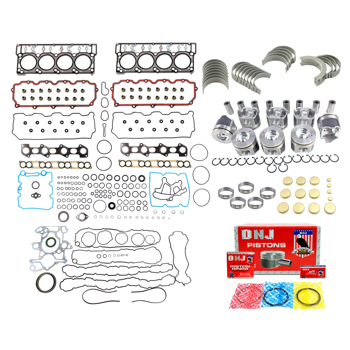 DNJ Engine Rebuild Kit 2003-2010 Ford 6.0L