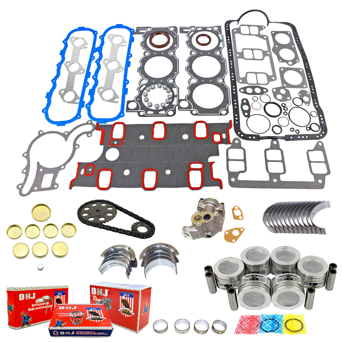 DNJ Master Engine Rebuild Kit 1990-1992 Ford Ranger & 1990 Ford Bronco II 2.9L V6