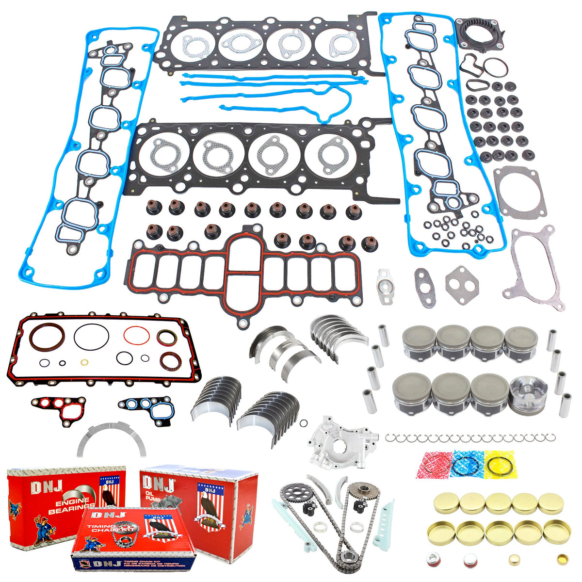 DNJ Master Engine Rebuild Kit 2009-2014 Ford 4.6L