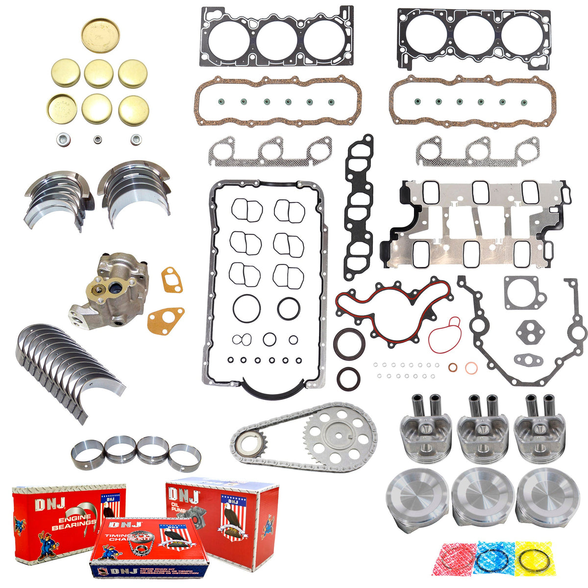 DNJ Master Engine Rebuild Kit 1997-2000 Explorer/Ranger, Mazda B4000 4.0L