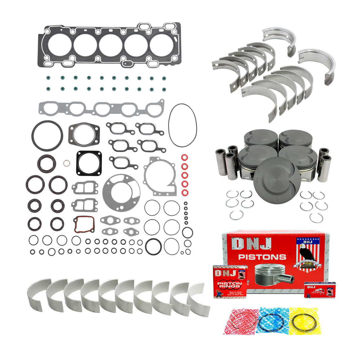 DNJ Engine Rebuild Kit 2003-2004 Volvo 2.4L