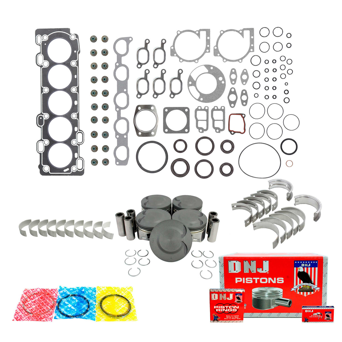 DNJ Engine Rebuild Kit 2000-2007 Volvo 2.4L L5
