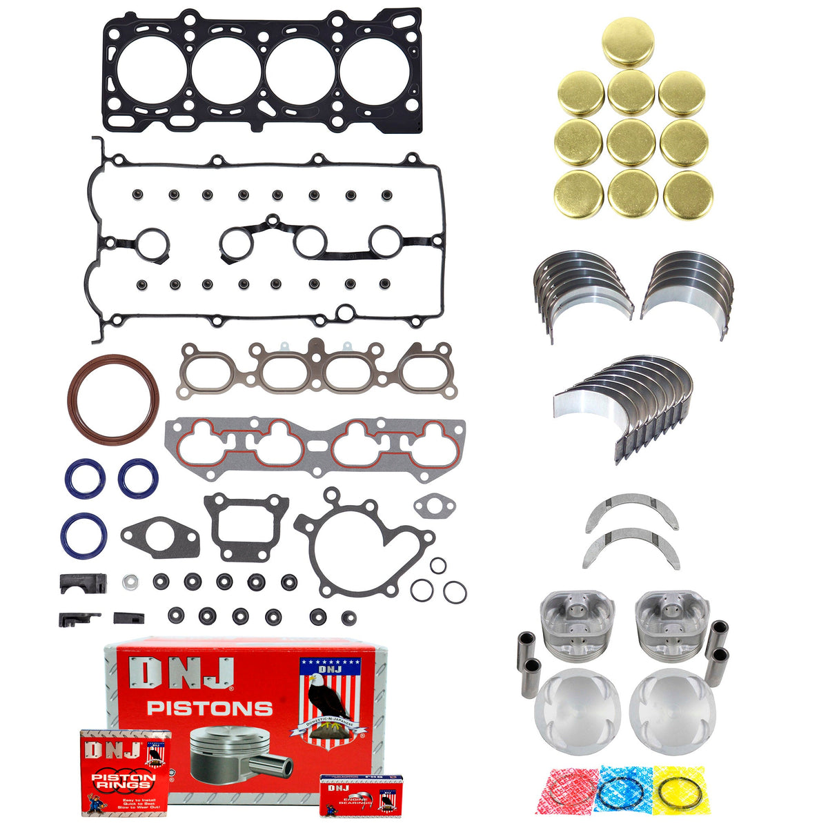 DNJ Engine Rebuild Kit 1998-1999 Mazda 626 2.0L