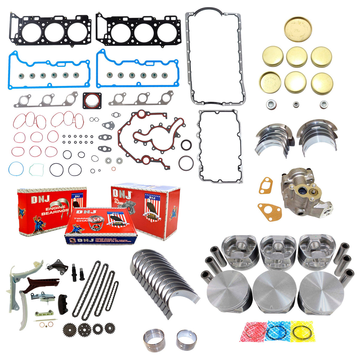 DNJ Master Engine Rebuild Kit 1997-2001 Ford, Mercury 4.0L