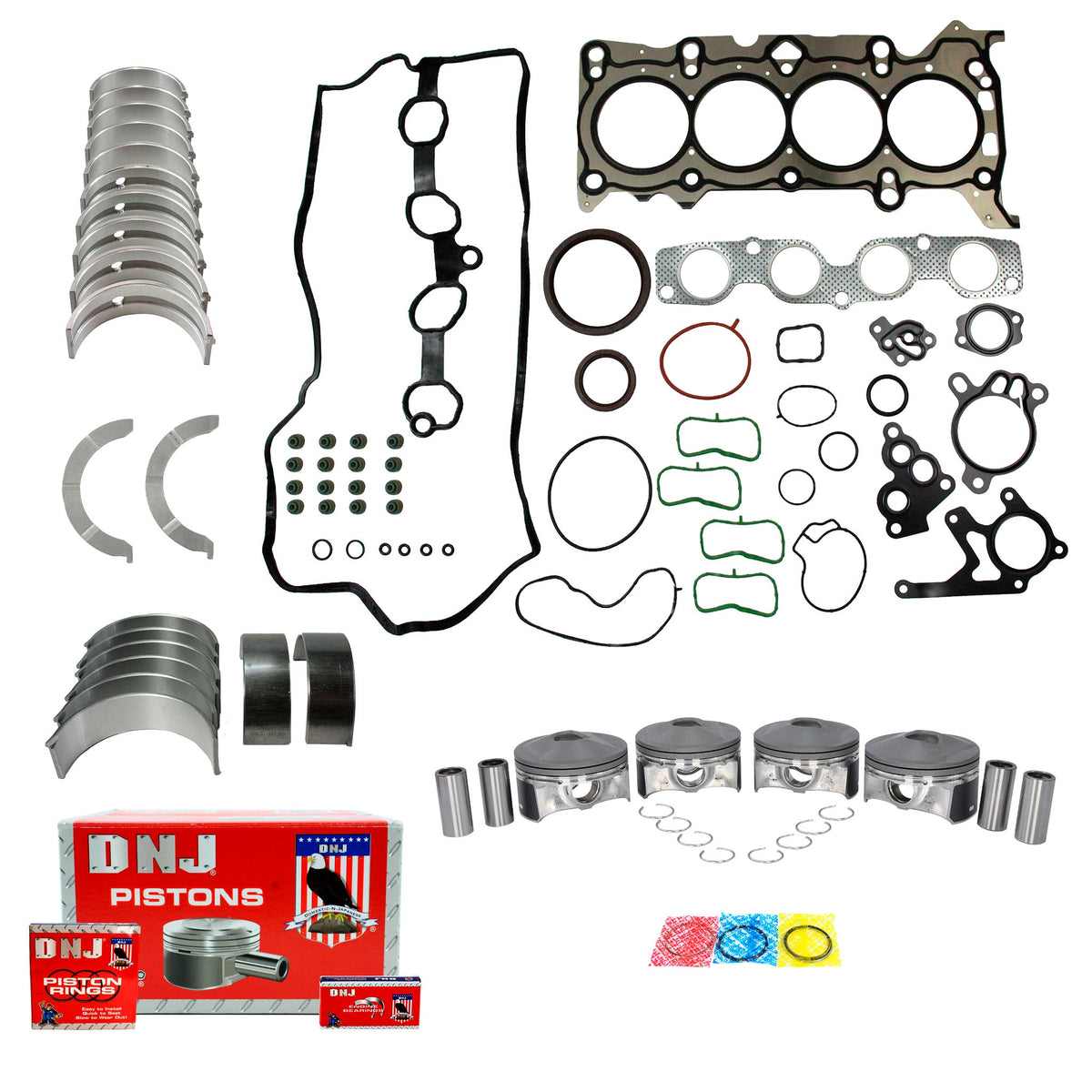 DNJ Engine Rebuild Kit 2012-2013 Mazda 3 2.0L L4
