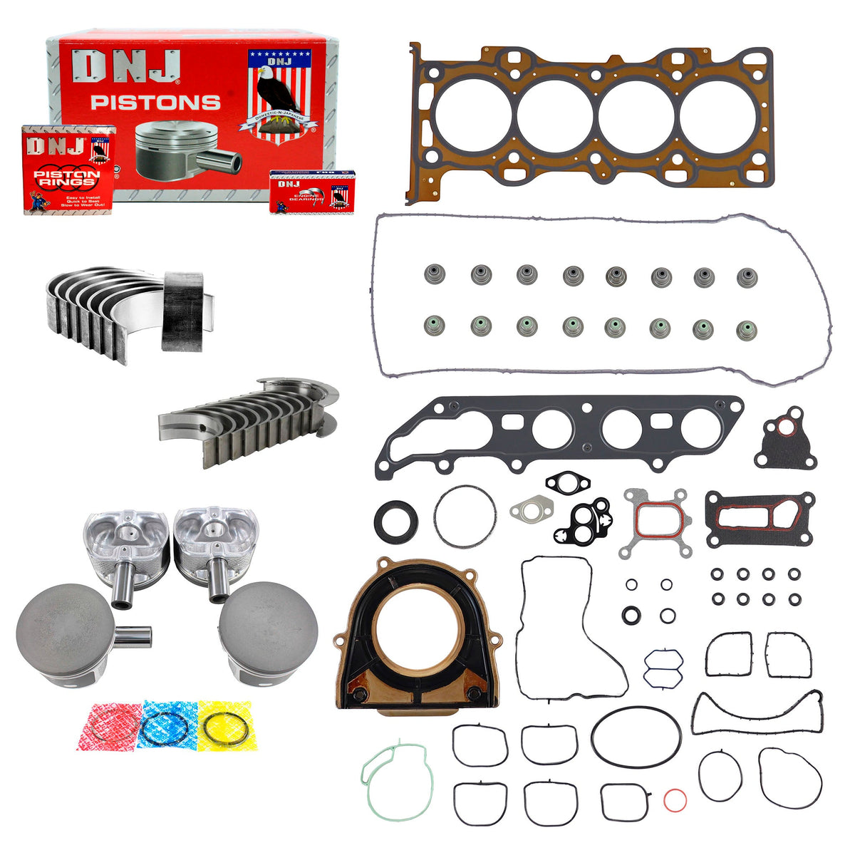 DNJ Engine Rebuild Kit 2005-2006 Ford 2.0L