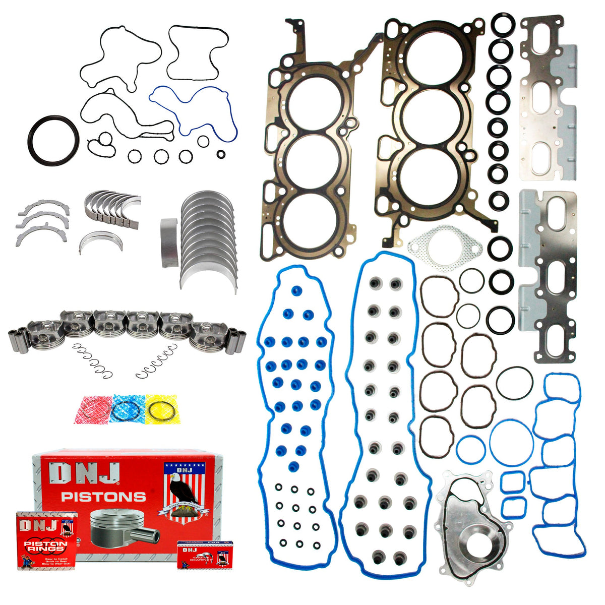 DNJ Engine Rebuild Kit 2011-2017 Ford, Lincoln 3.7L