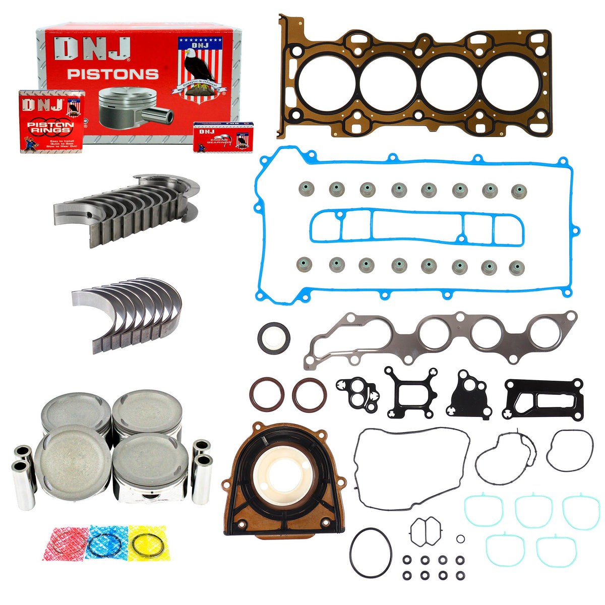 DNJ Engine Rebuild Kit 2003-2005 Mazda 2.3L